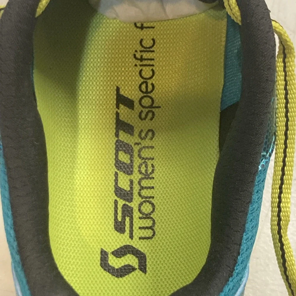 New Scott‎ AF+ Trainer Running Shoes Trainers Teal Yellow Women's Size 7.5